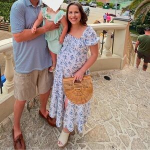 Midi Dress - Can be worn regular size or as a maternity dress